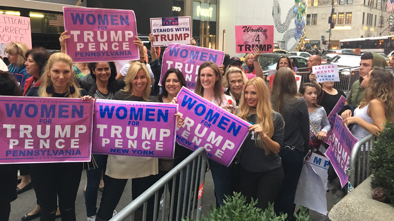 Illustration for article titled Women For Trump Want to Know: 'If He Hated Women So Much, How Could He Be Married 3 Times?'